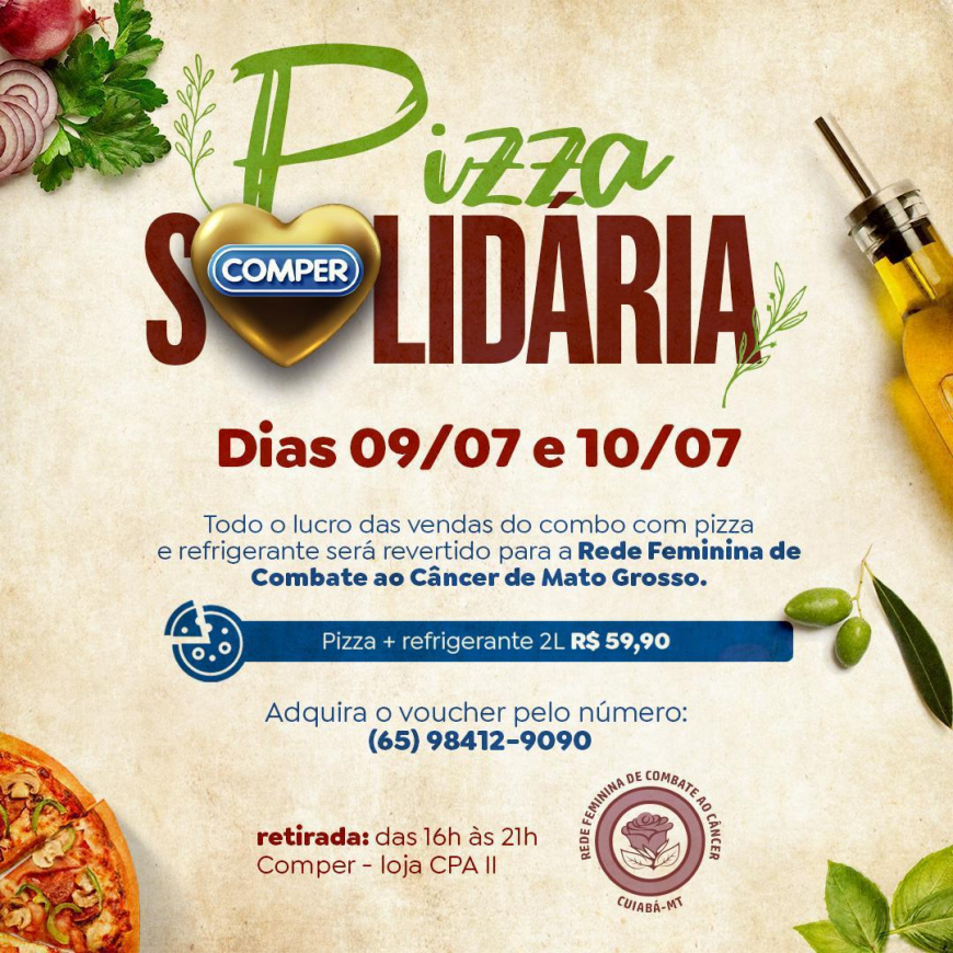 Rede Comper realiza a ‘Pizza Solidária’